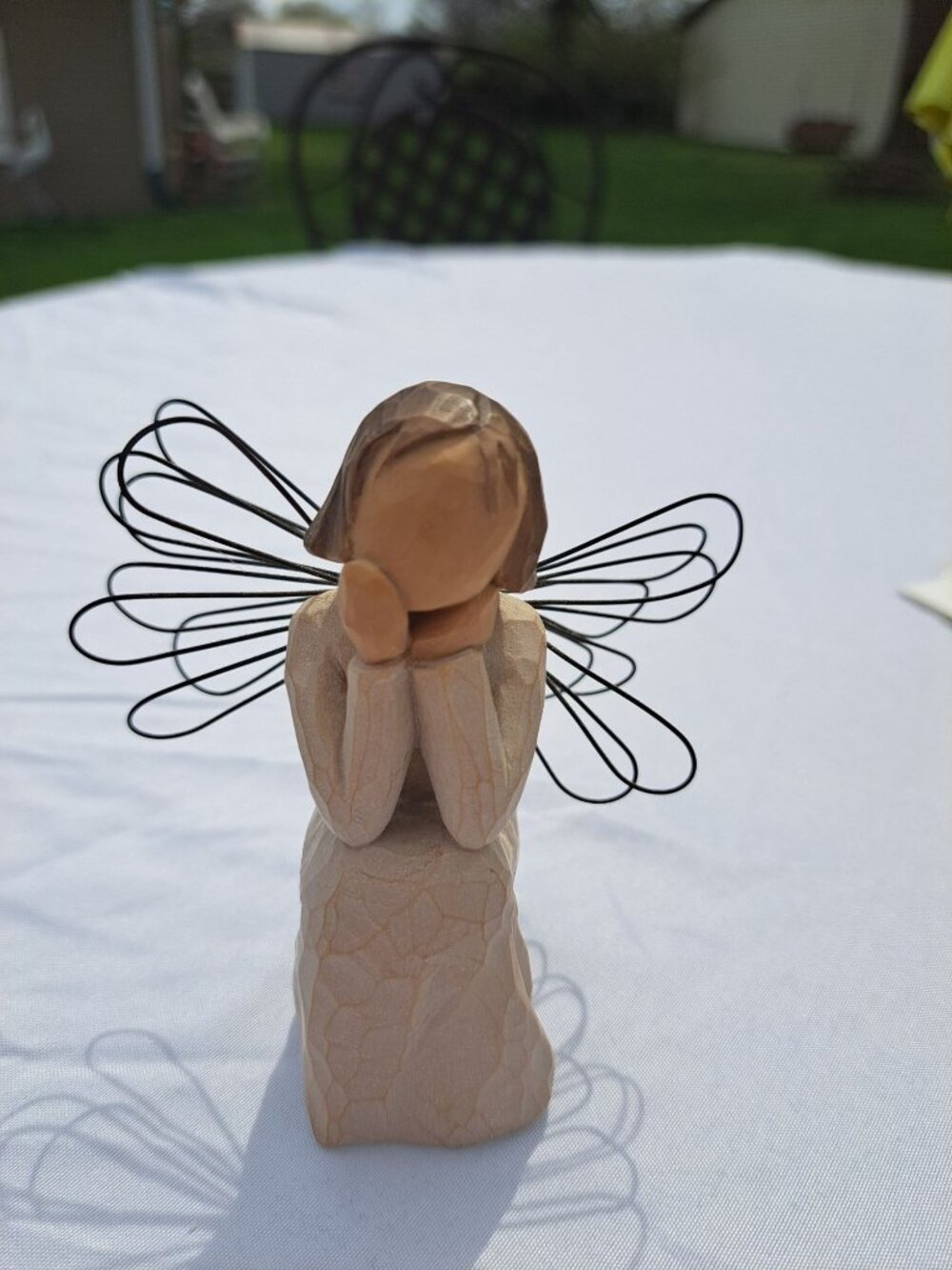 Willow Tree Angel Of Caring Figurine Susan Lordi Box Demdaco Hand-Painted Resin - Picture 2 of 10